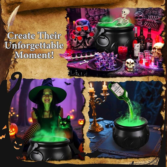 Halloween Skeleton Cauldron Fog Maker – Spooky Party Decoration