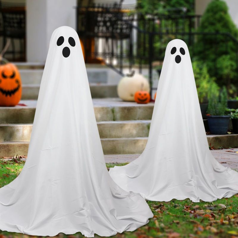 Halloween Glowing Ghost Decorations – LED Spooky Spirits