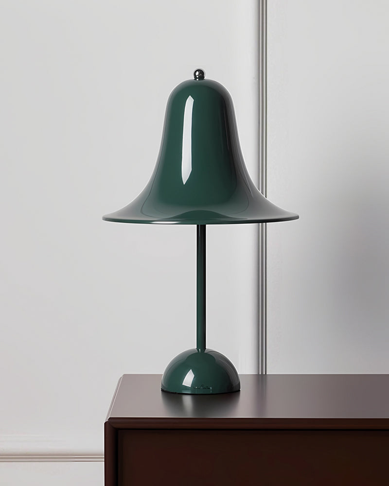 Grüne Glocken-Tischlampe