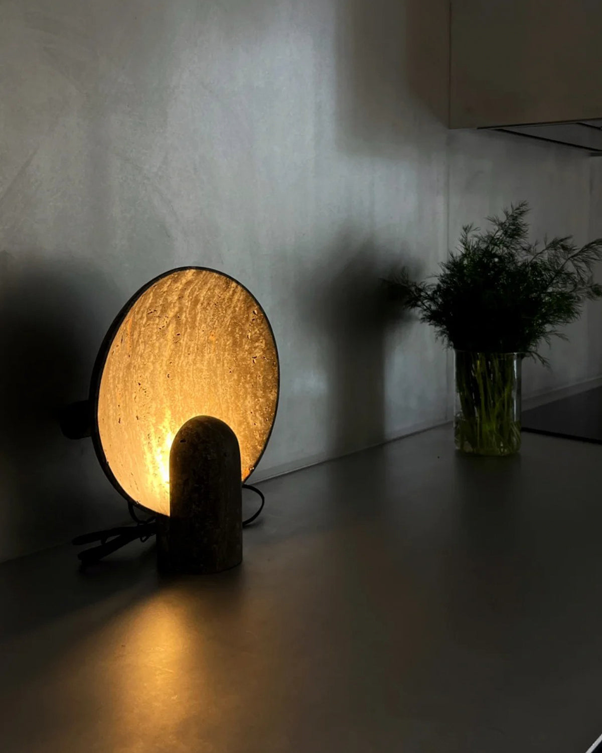 Disc table lamp