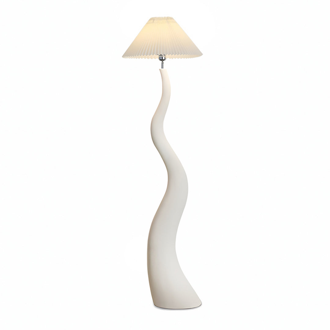 Sculptural White Floor Lamp