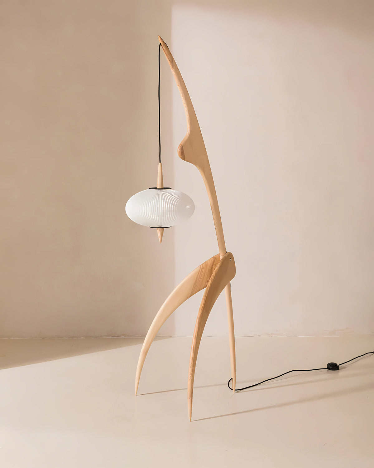 Walnut Vintage Living Room Floor Lamp