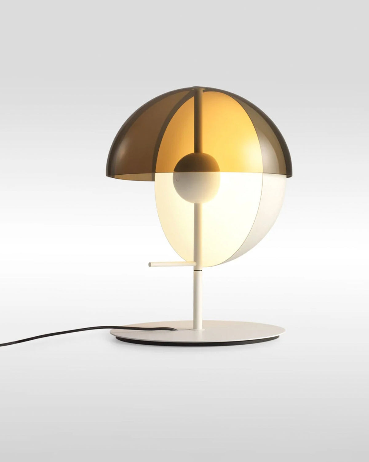 Hemispherical desk lamp