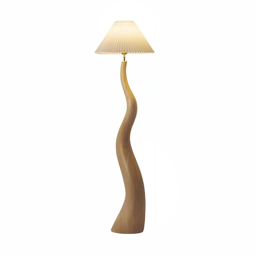 Sculptural White Floor Lamp