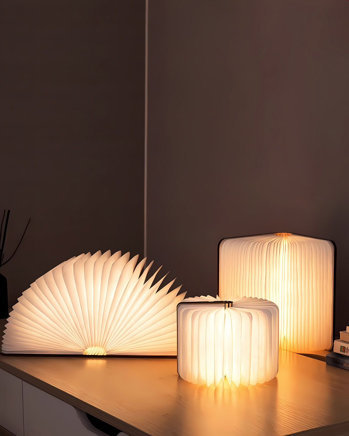 Book-shaped desk lamp