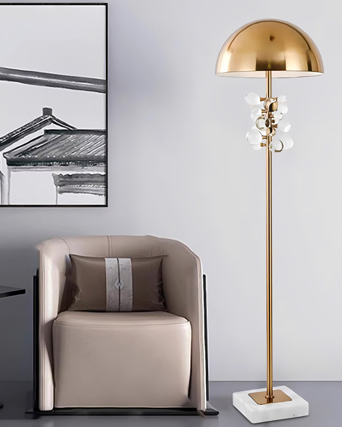 Glass Bead Floor Lamp