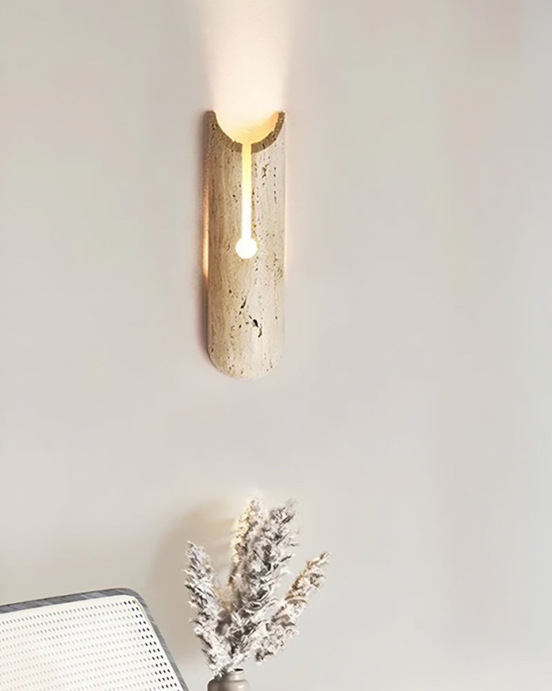 Tranquil Stone Wall Sconce