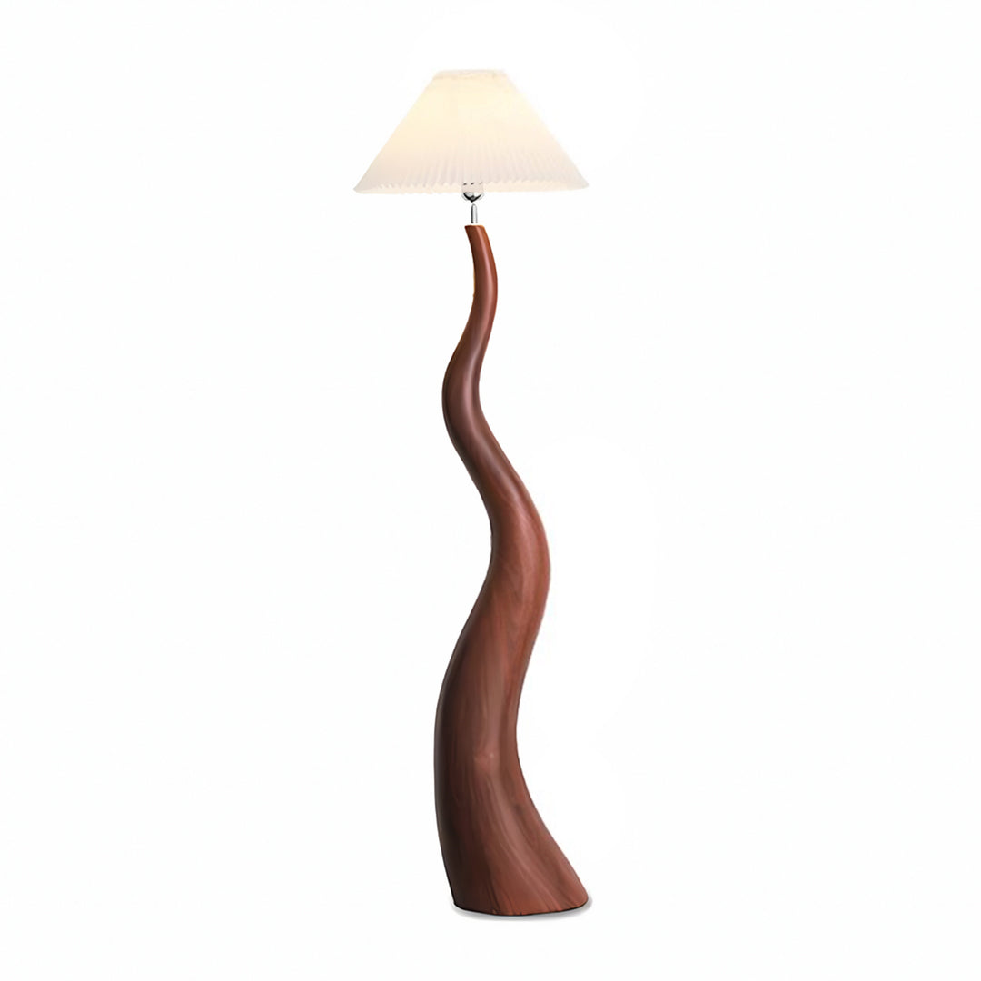 Sculptural White Floor Lamp