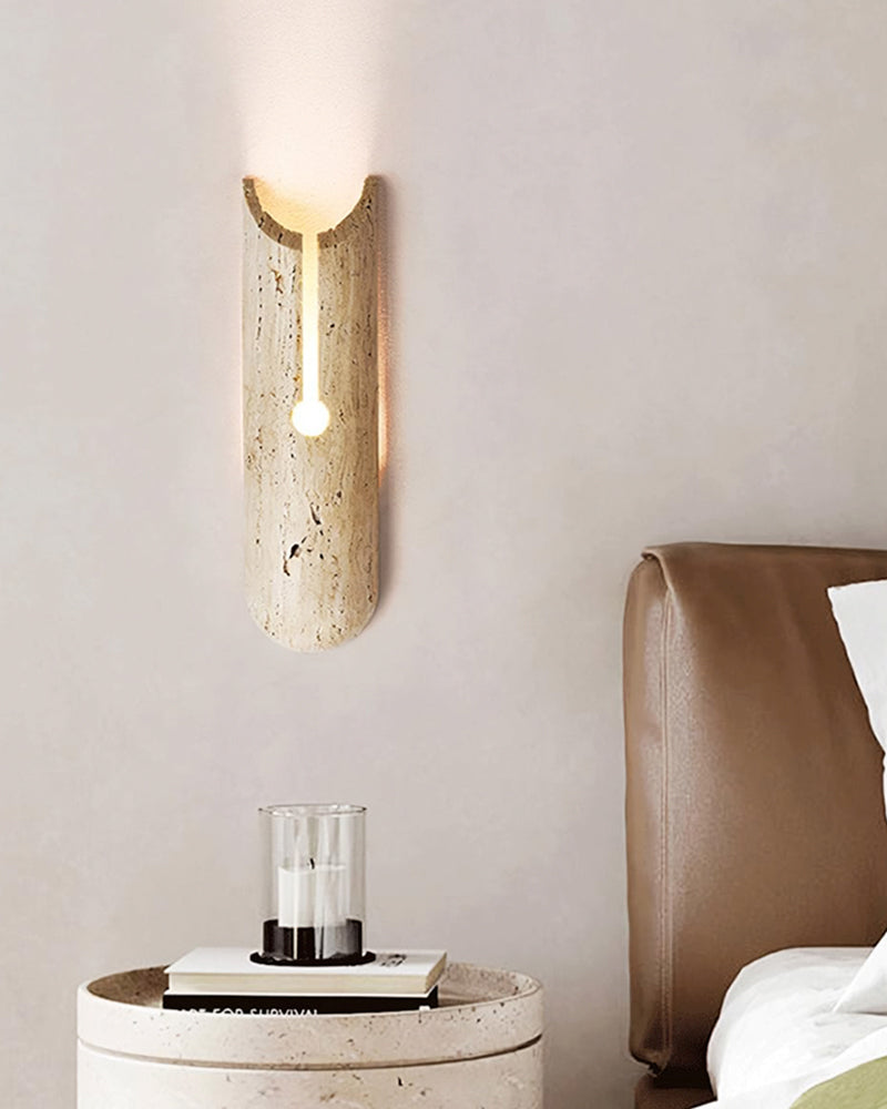 Tranquil Stone Wall Sconce