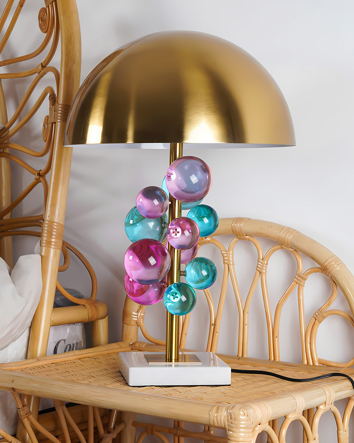 Crystal Grape Table Lamp