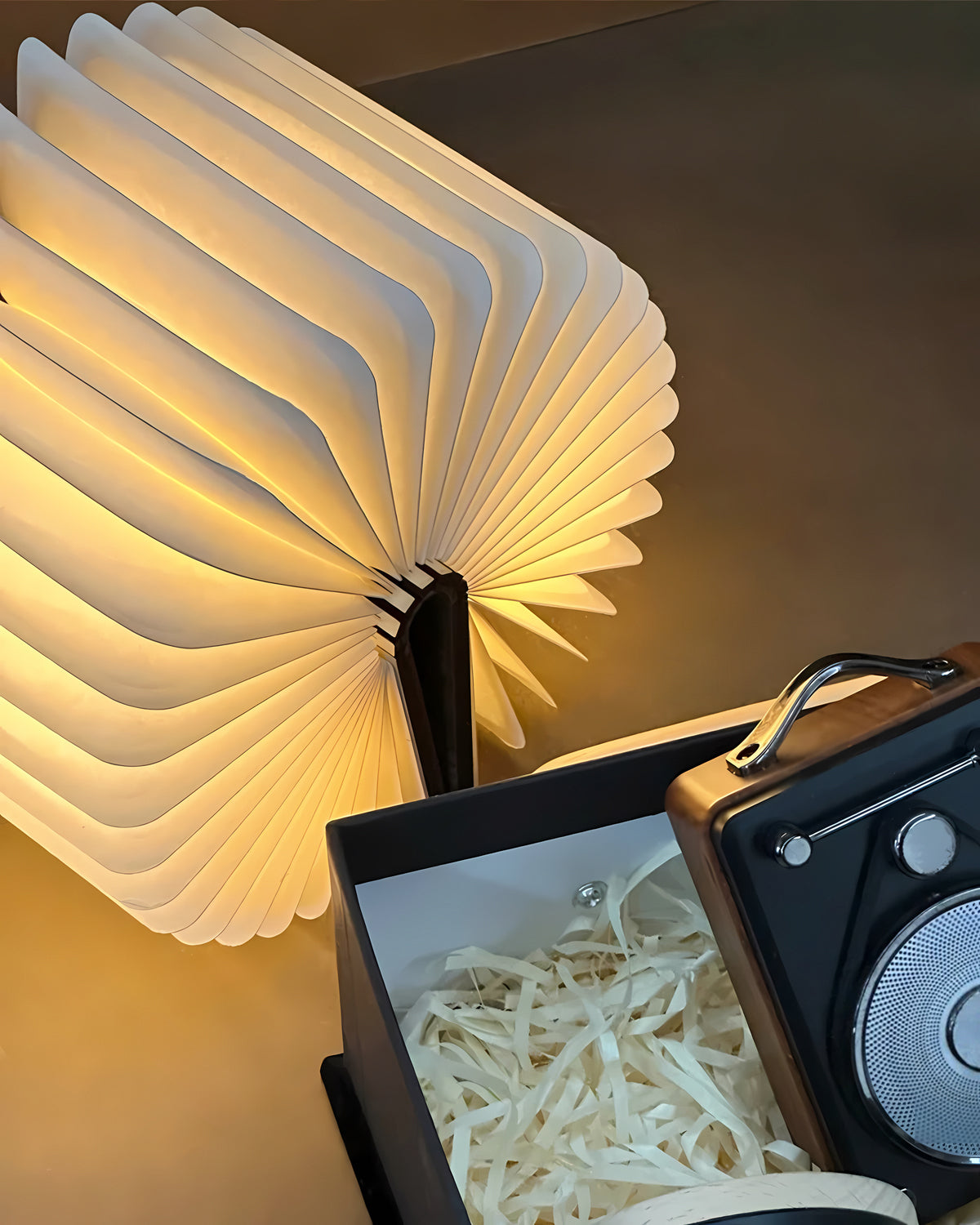 Book-shaped desk lamp