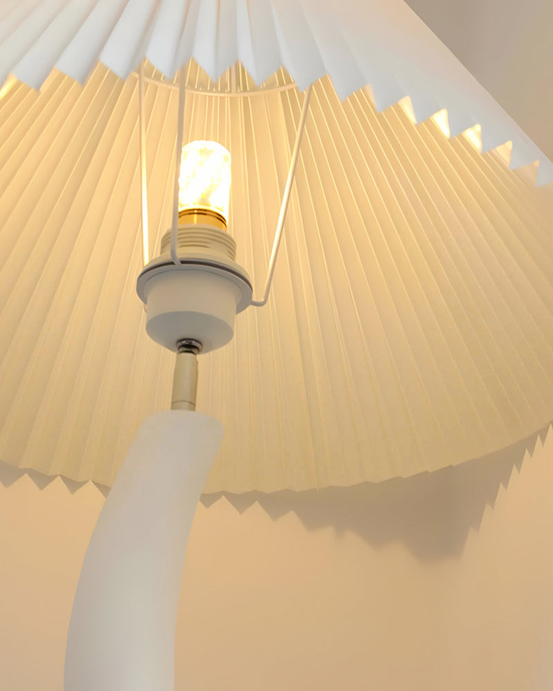 Sculptural White Floor Lamp