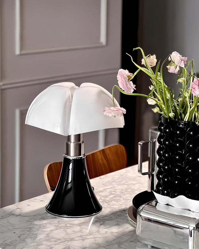 Moderne Blumen-Tischlampe