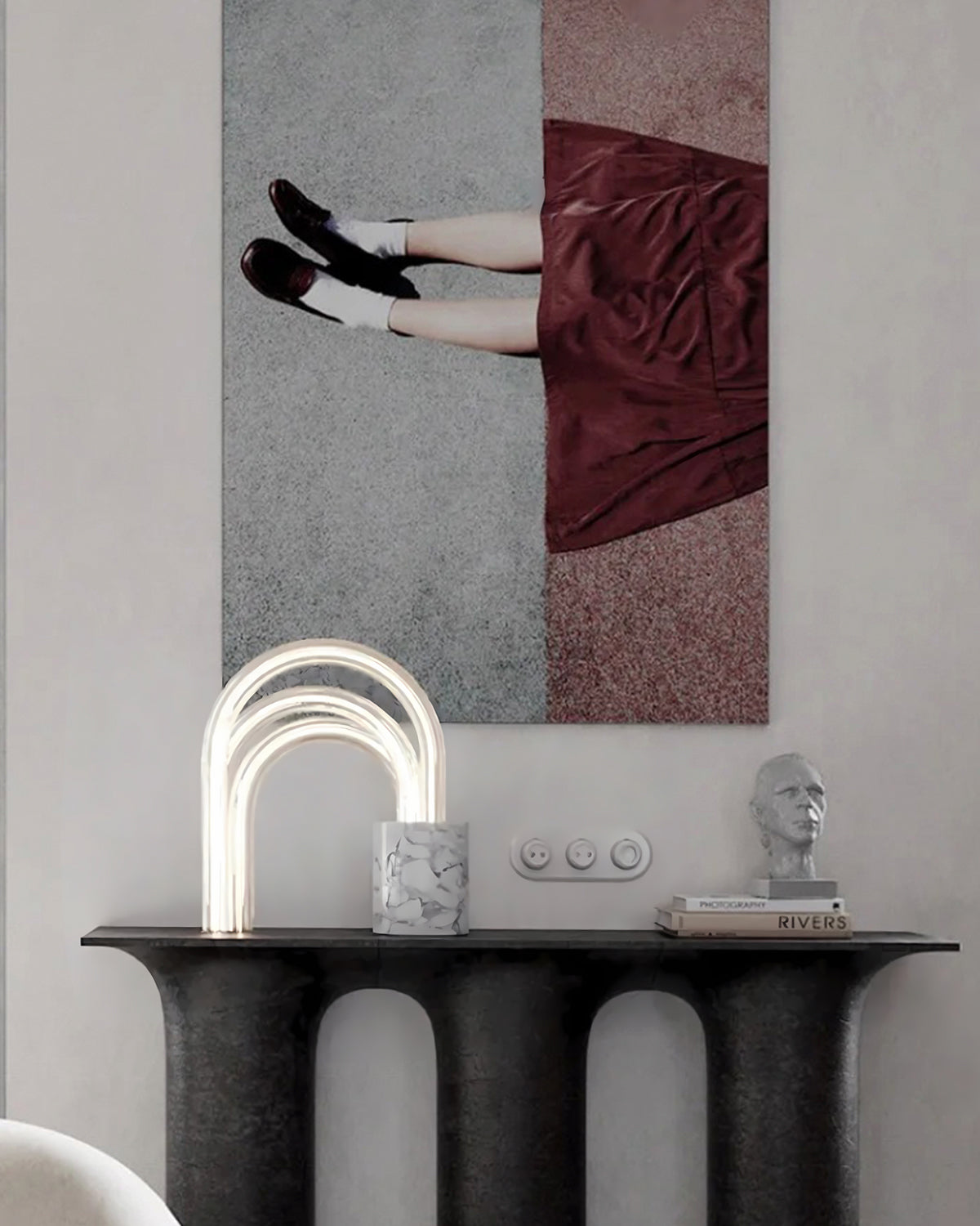 Arc Marmor Stehlampe