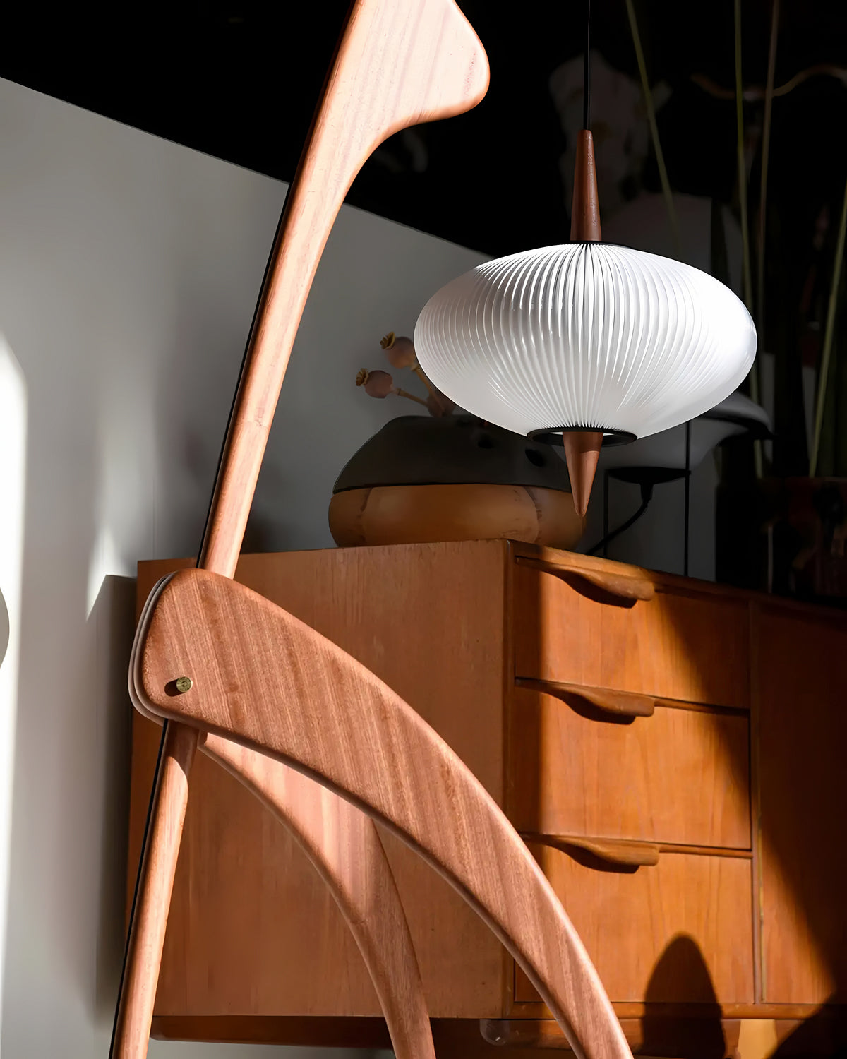 Walnut Vintage Living Room Floor Lamp
