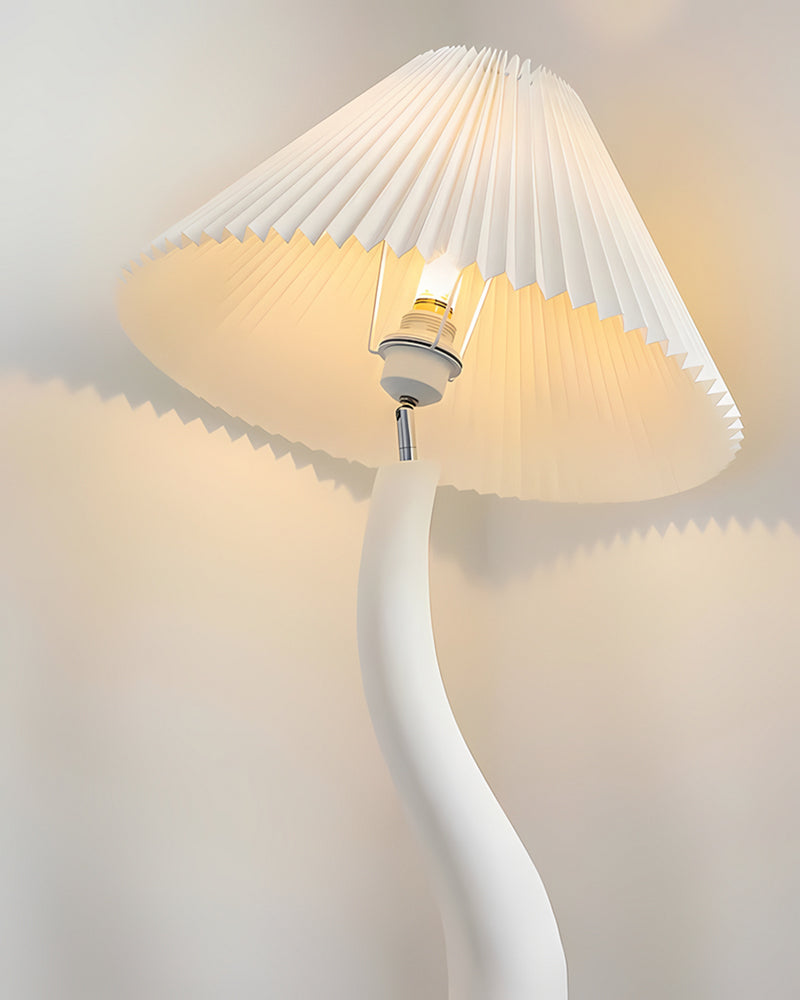 Sculptural White Floor Lamp