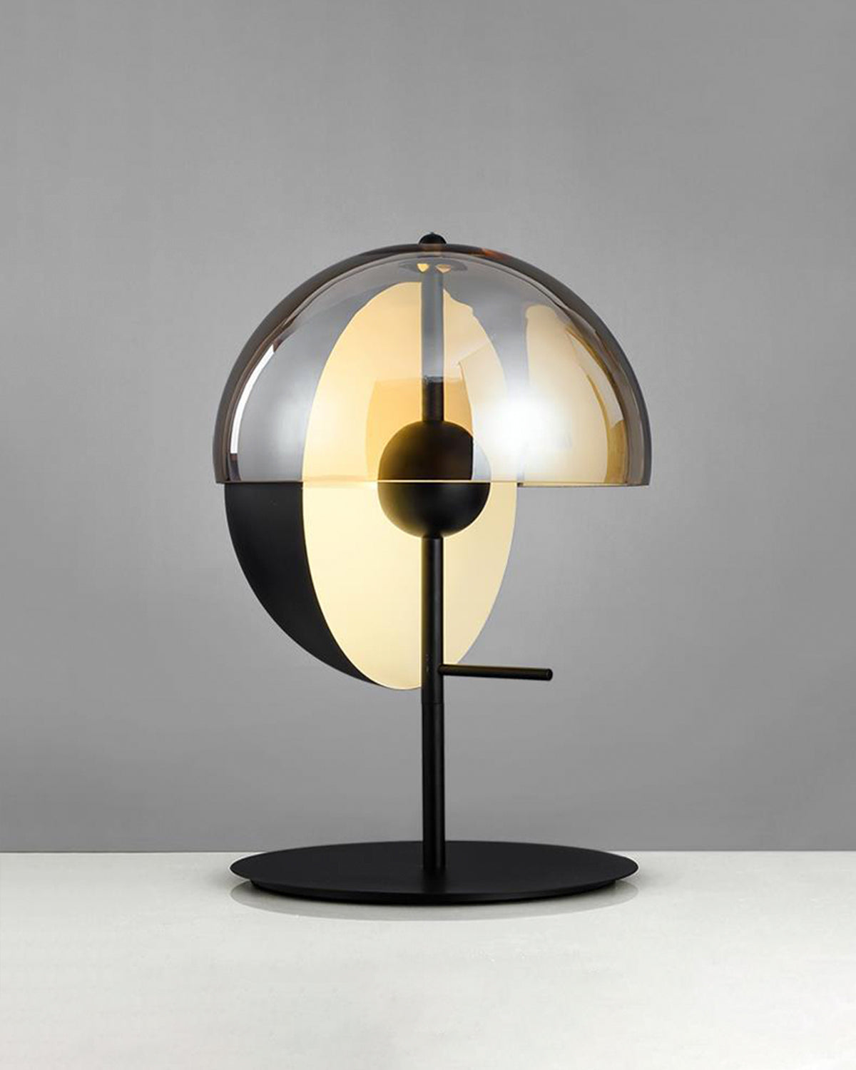Hemispherical desk lamp
