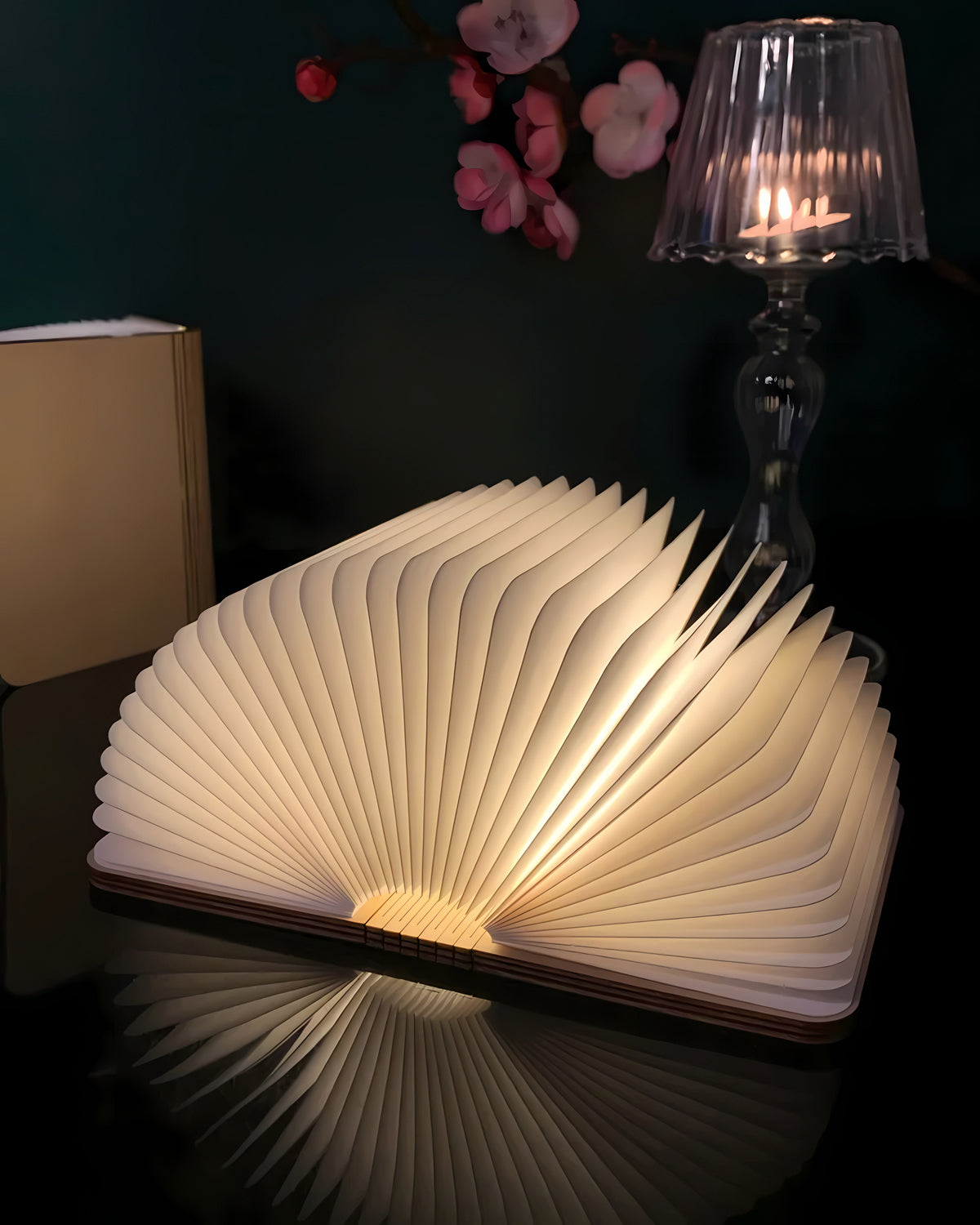 Book-shaped desk lamp