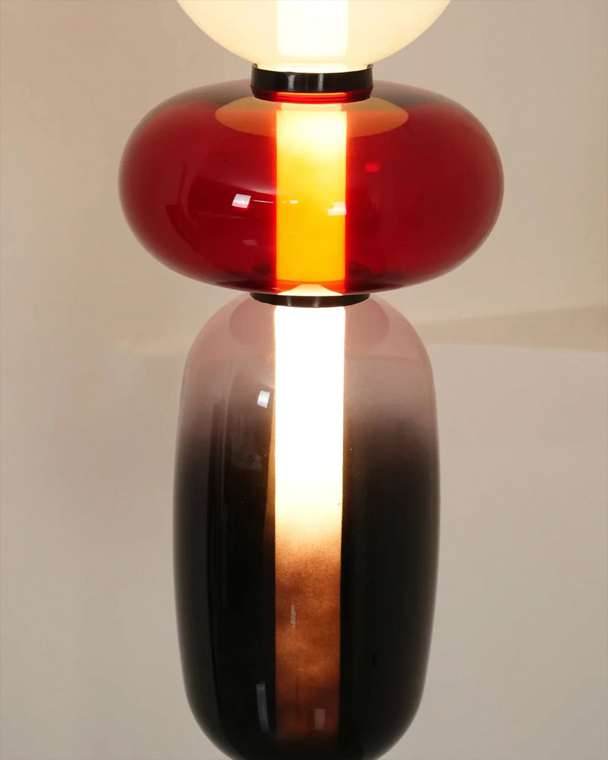 Glass Gourd String Floor Lamp