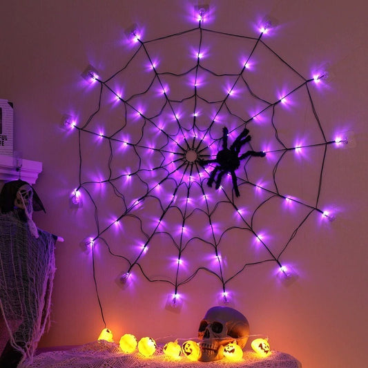 Halloween Spider Web Lights