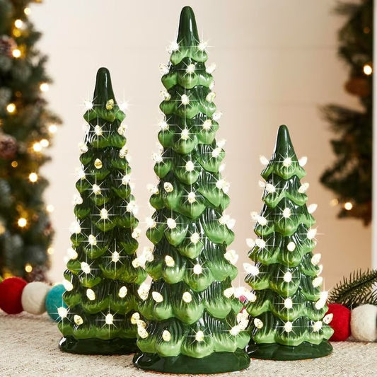 🎁🎄Retro Hand-Painted Tabletop Christmas Trees (⏰Limited Quantities Available)