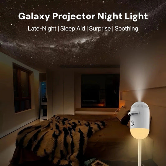 2-in-1 Galaxy Projector Night Light for Bedroom