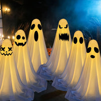 Halloween Glowing Ghost Decorations – LED Spooky Spirits
