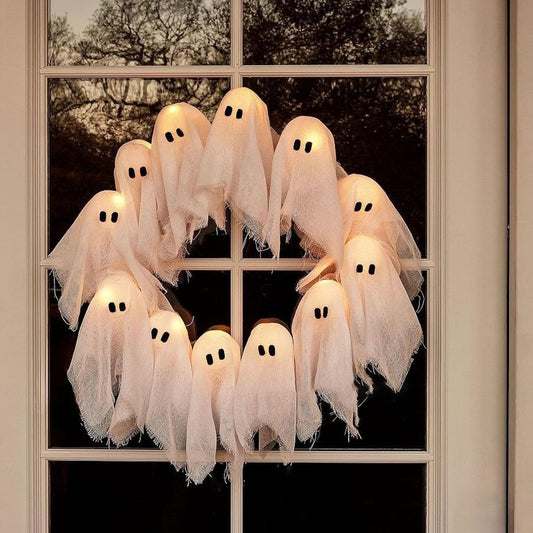 Halloween Ghost Wreath Light