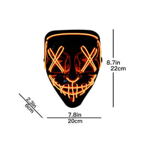 LED Purge Mask – Halloween Glowing Scary Mask