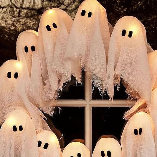 Halloween Ghost Wreath Light