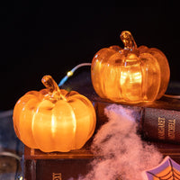 Halloween Glass Pumpkin Decoration