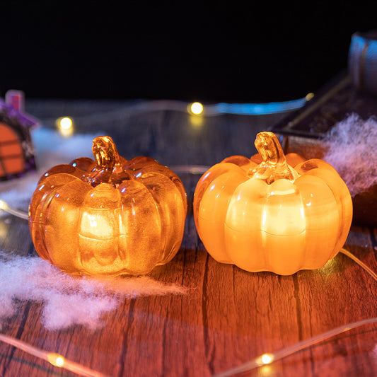 Halloween Glass Pumpkin Decoration