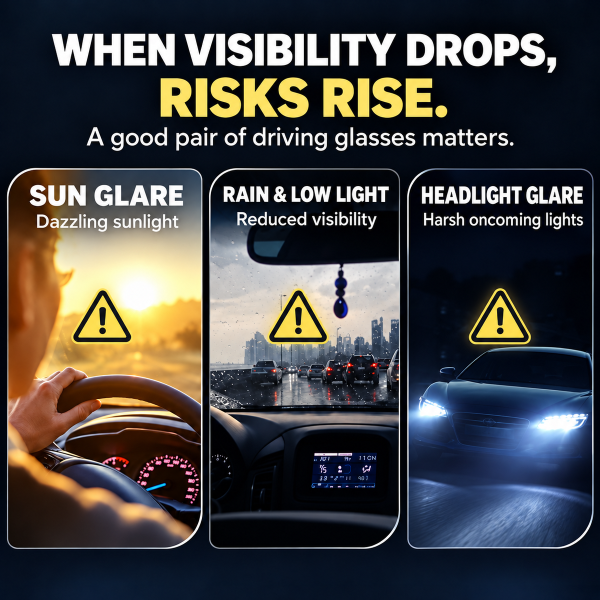 DuskShift Light-Adaptive Day & Night Driving Glasses