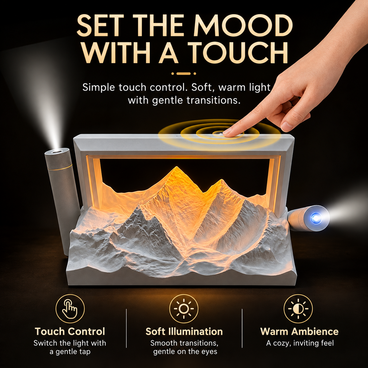 Golden Mountain 3-in-1 Projection & Aroma Lamp