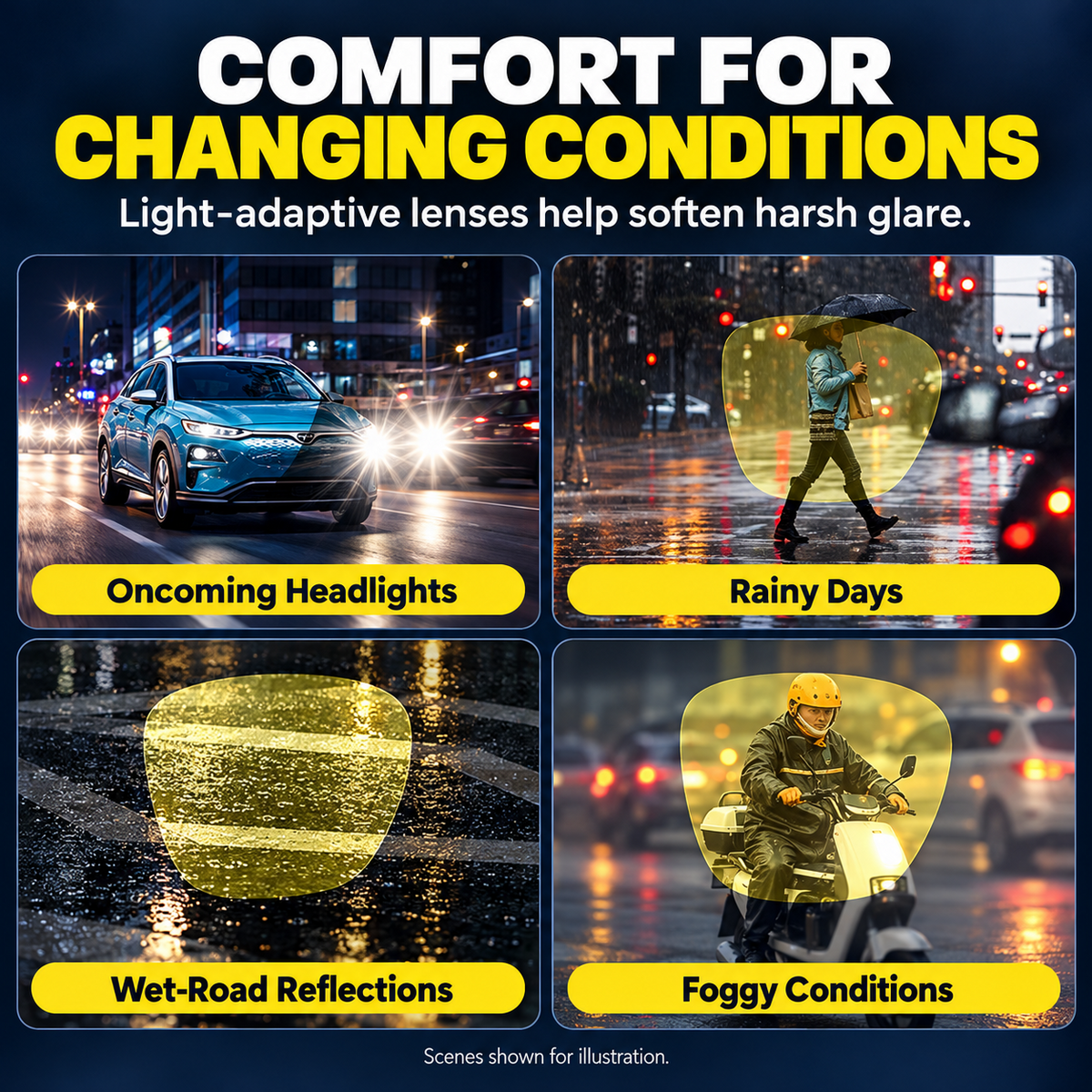 DuskShift Light-Adaptive Day & Night Driving Glasses