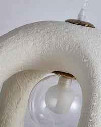 Twisted White Pendant Light