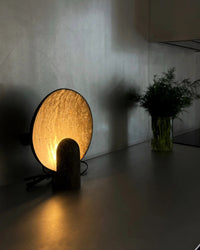 Disc table lamp