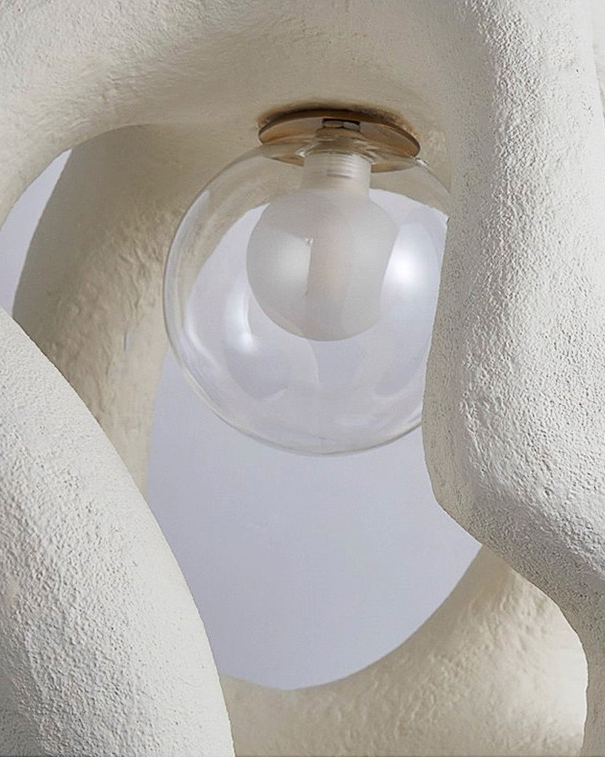 Twisted White Pendant Light