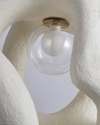 Twisted White Pendant Light