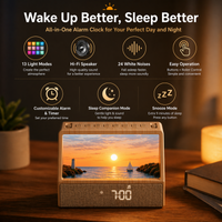 Sunrise Alarm Clock Lamp for Heavy Sleepers with White Noise Machine