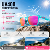 KDEAM Unisex Polarized Anti-Glare Outdoor Sunglasses with UV400 Protection