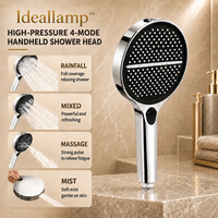 VortexRain XL Wide-Coverage 4-Mode Handheld Shower Head
