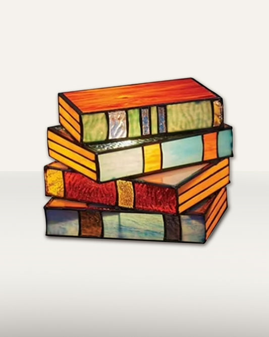 Stacked Book Table Lamp