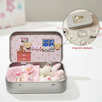 Bunny Easter Plush mummy and baby bunnies in Pocket Tin