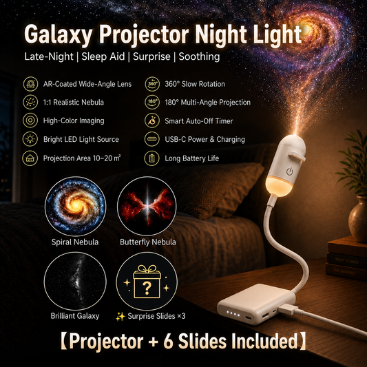2-in-1 Galaxy Projector Night Light