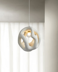 Twisted White Pendant Light