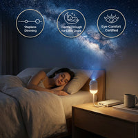 2-in-1 Galaxy Projector Night Light Bundle