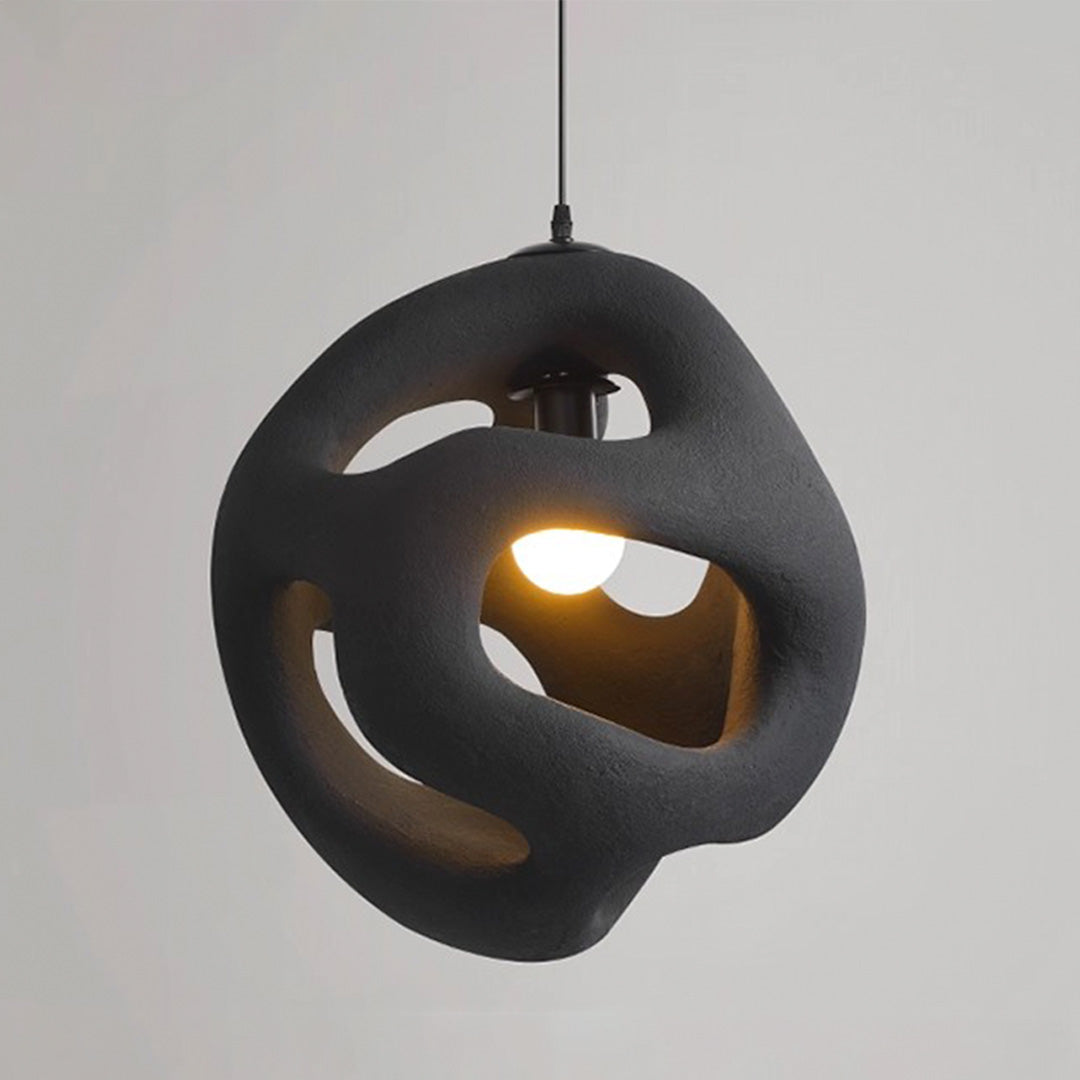 Twisted White Pendant Light