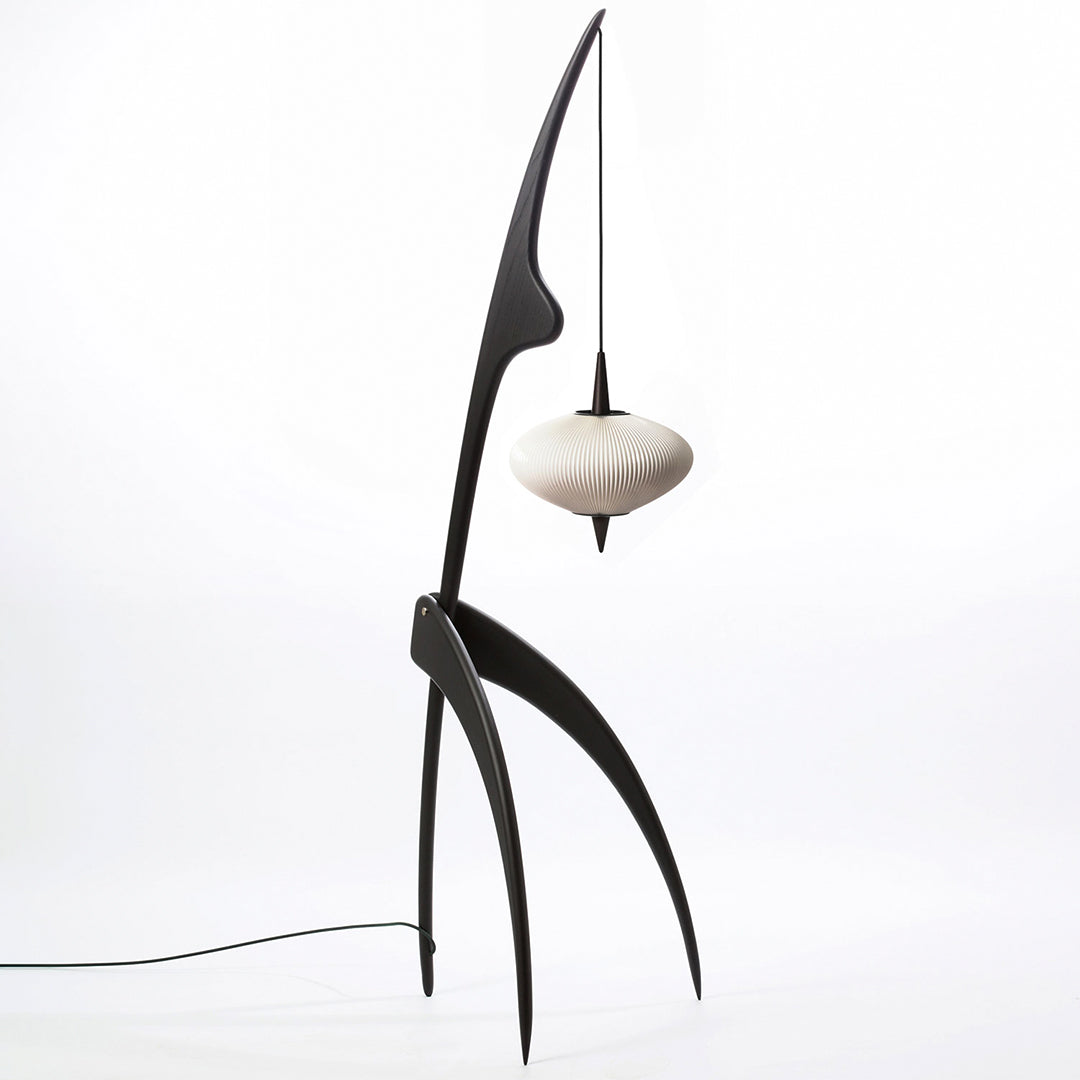 Walnut Vintage Living Room Floor Lamp