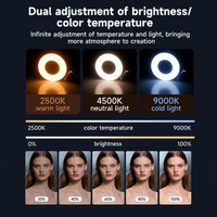 SnapLite Pro – CRI 95+ Magnetic 3-in-1 Selfie Light with Mirror